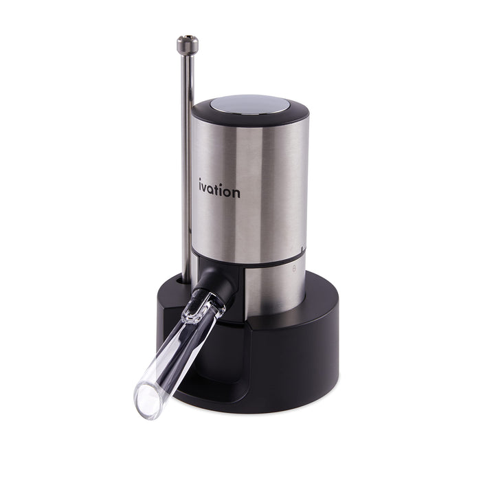 Ivation Wine Aerator & Wine Dispenser with Extension Rod, Battery-Operated Wine Aerator Pourer Spout
