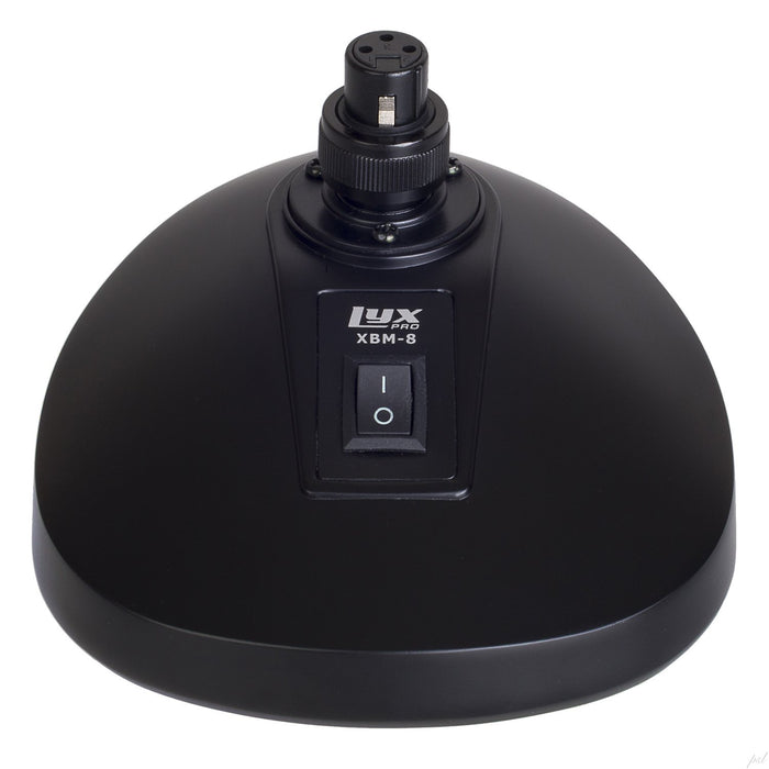 LyxPro Desktop Microphone Stand with Built-in XLR Socket for Podium & Gooseneck Microphones