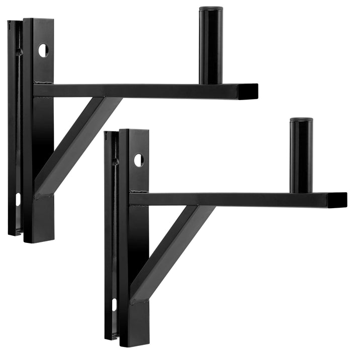 LyxPro Speaker Wall Mount Brackets (Set of 2) for PA Speakers, 90 Lbs. Weight Capacity - Black