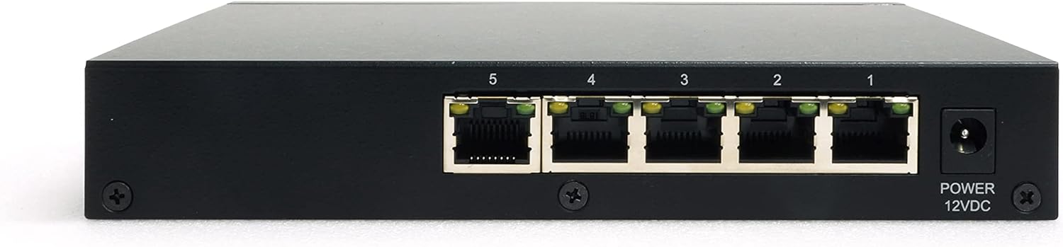 Ethernet Switch with Loop Detection and Fanless Design - 5 Port - 2.5Gbps