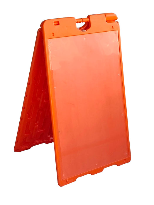 A Frame Sandwich Board – 24 x 36” Display Sidewalk Sign with PVC Sign Protector (Orange)
