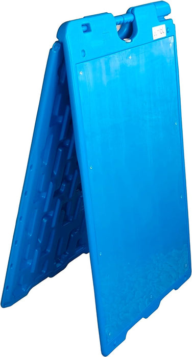 A Frame Sandwich Board – 24 x 36” Display Sidewalk Sign with PVC Sign Protector (Blue)