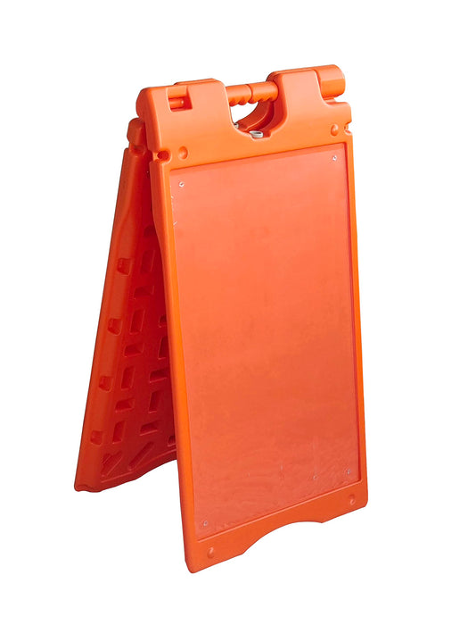 A Frame Sandwich Board – 15.7 x 26” Display Sidewalk Sign with PVC Sign Protector (Orange)