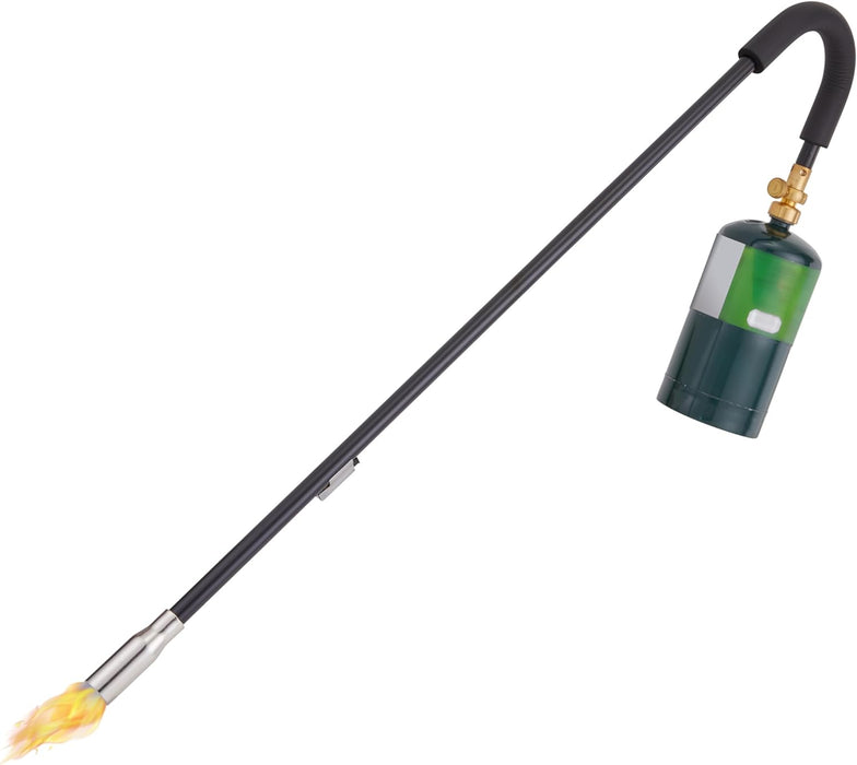 Mini Propane Torch with Self Igniter, Handheld Weed Burner Tool with Built-In Lighter 24.000 BTU