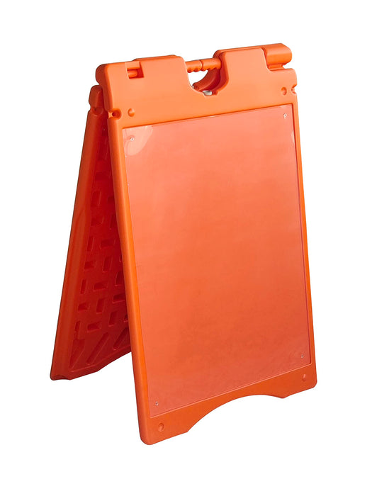 A Frame Sandwich Board – 22 x 28” Display Sidewalk Sign with PVC Sign Protector - Orange