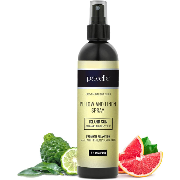 Pavelle Pillow Spray & Linen Spray 8 Fl Oz, Relaxing Pillow Mist for Sheets & Bedding, Island Sun