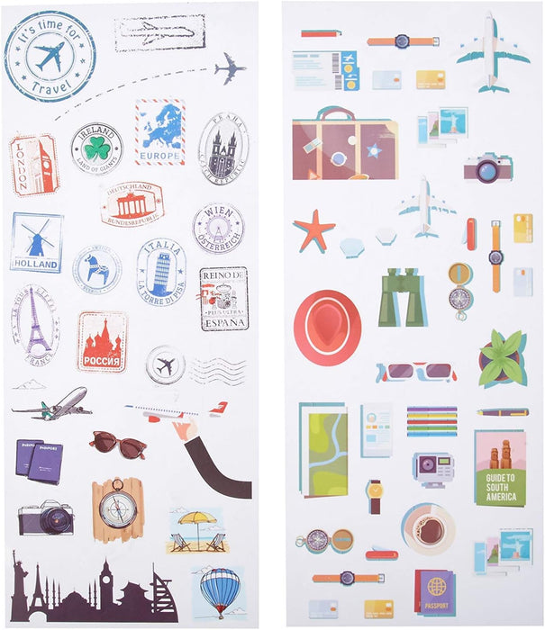 Colorful Decorative Sticker Set for Instant Photos, Compatible with Kodak, HP & More