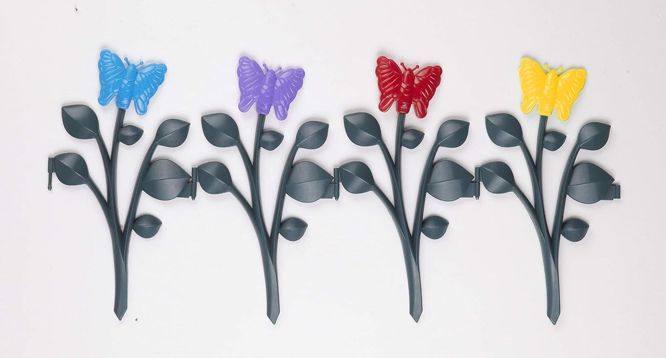 Decorative 8 Piece Butterfly Garden Border Stakes