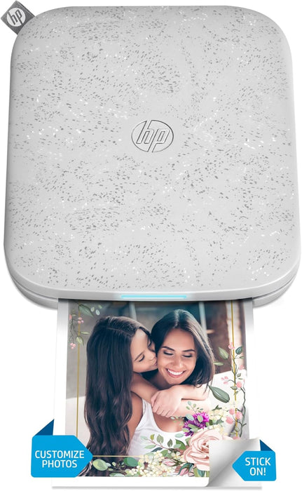 HP Sprocket 3x4 Instant Photo Printer – Prints 3.5x4.25” Photos from iOS & Android - White
