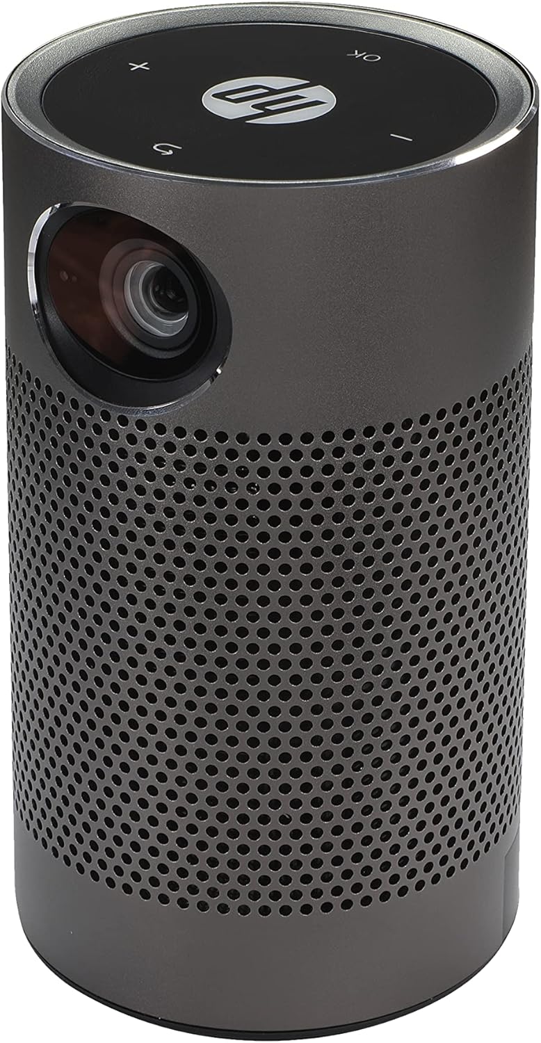 HP Mobile Projector, Portable Projector w/USB, Auto Focus, Bluetooth S ...