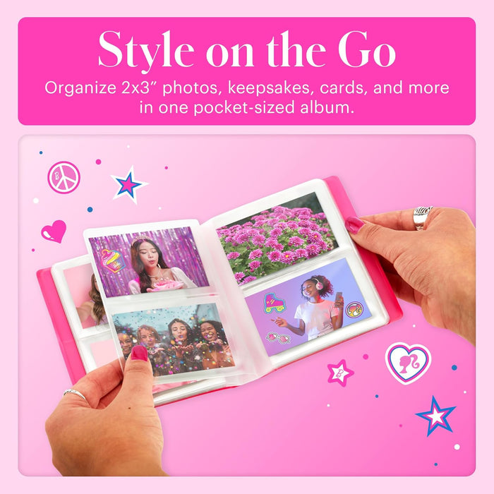 Barbie x Kodak 64-Photo 2”x3” Mini Photo Album with Transparent Window Cover