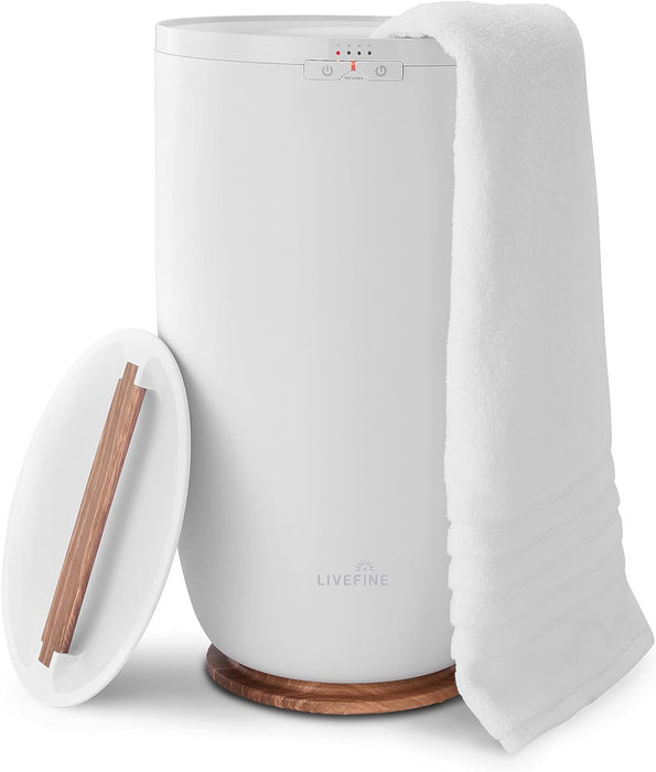 Towel Warmer, Large Bucket Style Luxury Heated Towel Warmer, Fits Two 40” x 70” Towels