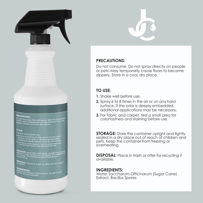 Zero Odor Multipurpose Odor Eliminator Spray & Room Deodorizer with No Scent & Non Toxic