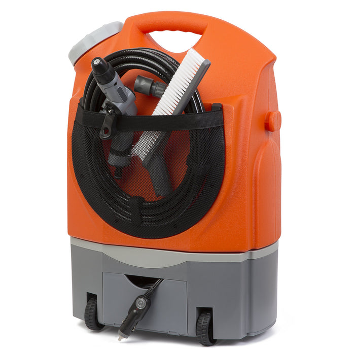 Ivation Multipurpose Portable Spray Washer - Rechargeable Portable Washer with 12V Plug & Wheels