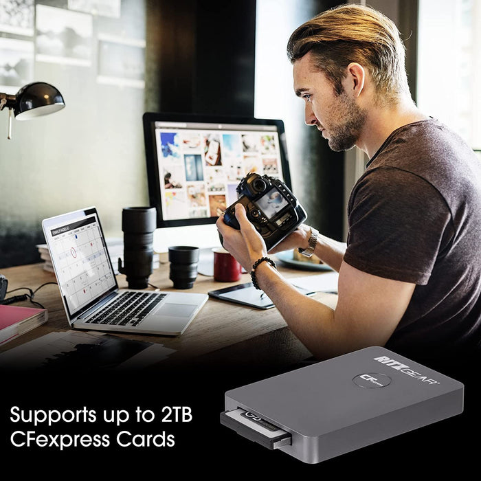 CFexpress Type B Card Reader, Gen 2, 10Gbps, 3.1 USB Card Reader for Android/Windows/Mac