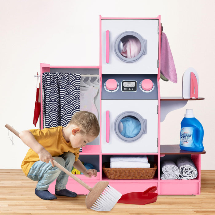 Wooden Children's Toy Washing Machine Children's Apartment