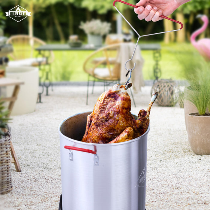 Outdoor Turkey Fryer Kit W/30Qt Boiler Pot, Turkey Fryer Pot, Stand & More