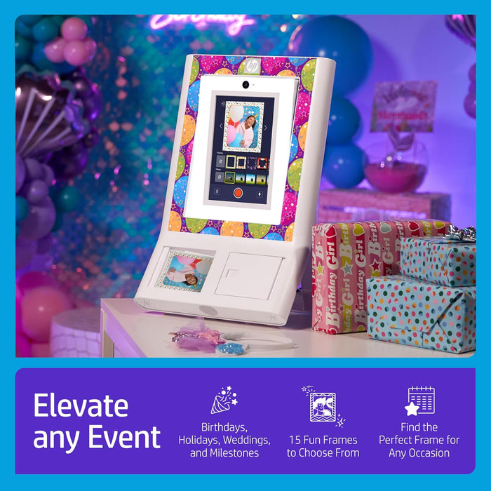 HP Decorative Stickers Frames, Custom Adhesive Frame Stickers Only for the HP Sprocket Photobooth
