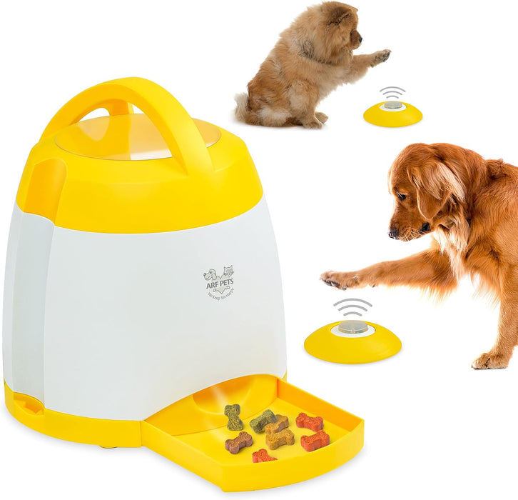 Dog Treat Dispenser with Button, Dog Memory Training Toy Promotes Exercise - 2 Buttons