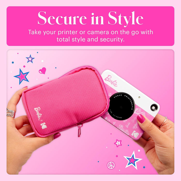 Barbie x Kodak Soft Travel Case with Zipper Closure and Crossbody Shoulder Strap (Case Only)