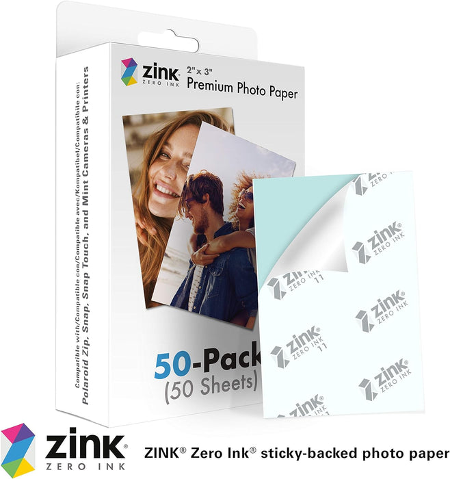 2"x3" Instant Photo Paper, Compatible w/Polaroid, Snap Touch, Zip and Mint Cameras - 150 Pack