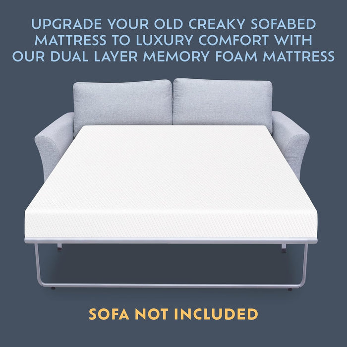 Sofa Bed Mattress Replacement for Sleeper Sofa Mattress with Non-Slip Base
