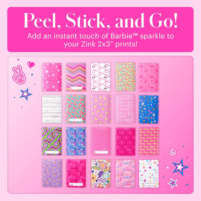 Barbie x Kodak Colorful & Decorative Barbie-Themed Sticker Frames for 2x3” Photo Projects