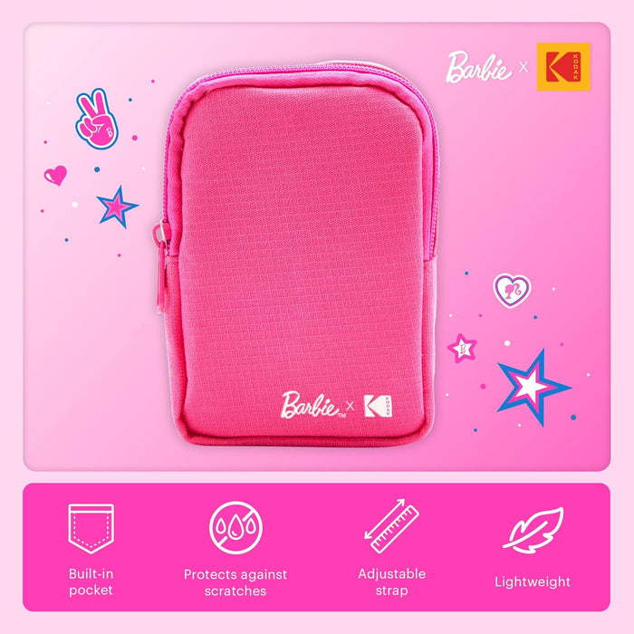Barbie x Kodak Soft Travel Case with Zipper Closure and Crossbody Shoulder Strap (Case Only)