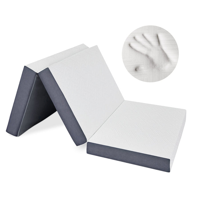 Heyward Premium 6” Trifold Mattress, Portable Memory Foam Folding Mattress