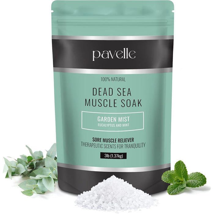 Dead Sea Muscle Soak, 100% Natural Dead Sea Salts for Soaking - 3 lbs.