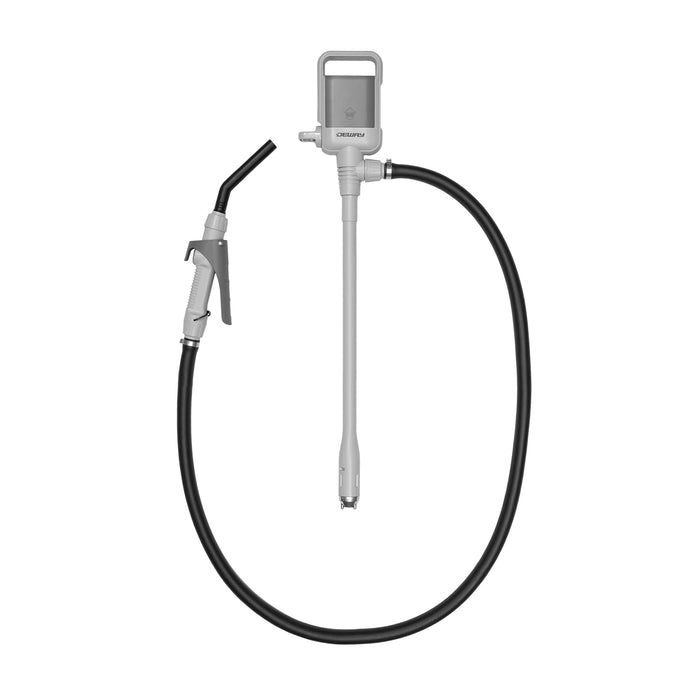 Automatic Fuel Transfer Pump W/Rubber Hose & Nozzle for Flow Control & Stop, Fits All Cans