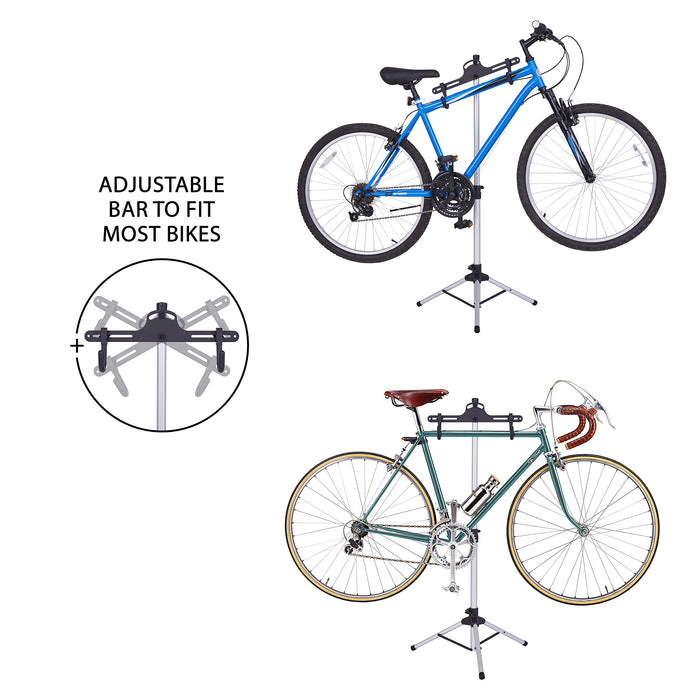 Freestanding Bike Stand, Adjustable Bicycle Stand for Mountain & Road Bicycles