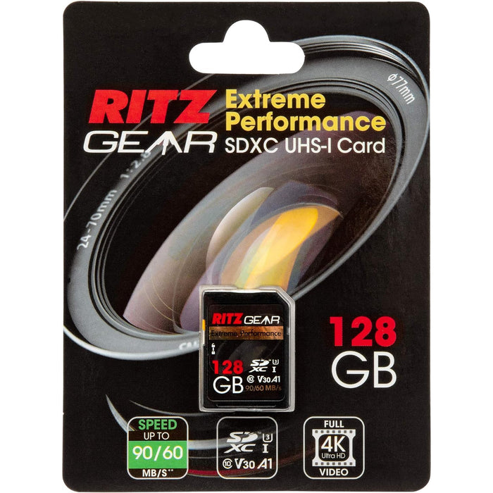 High-Speed SDXC UHS-I SD Card, C10, U3, V30, Full-HD & 4K Memory Card