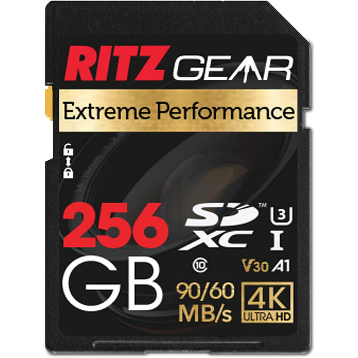 High-Speed SDXC UHS-I SD Card, C10, U3, V30, Full-HD & 4K Memory Card