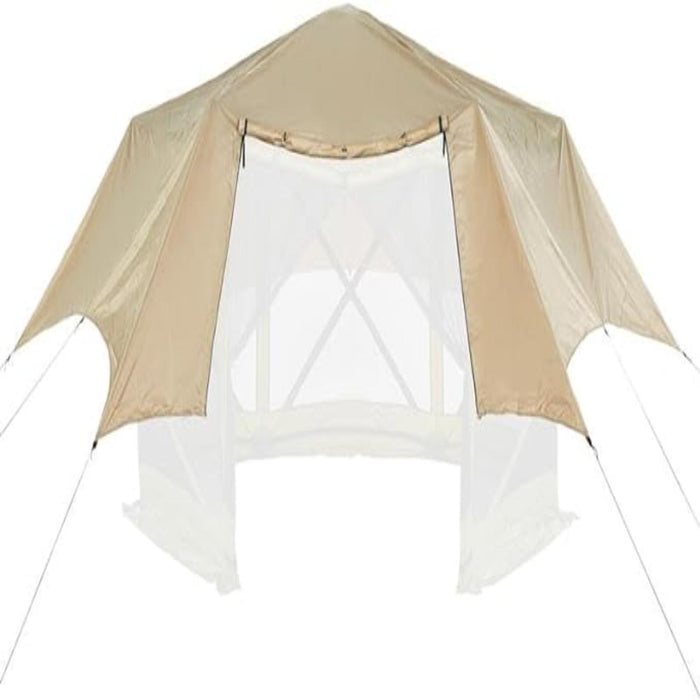 13’x13’ Waterproof Pop Up Gazebo Tent, 6-Sided Outdoor Tent Canopy w/Floor & More