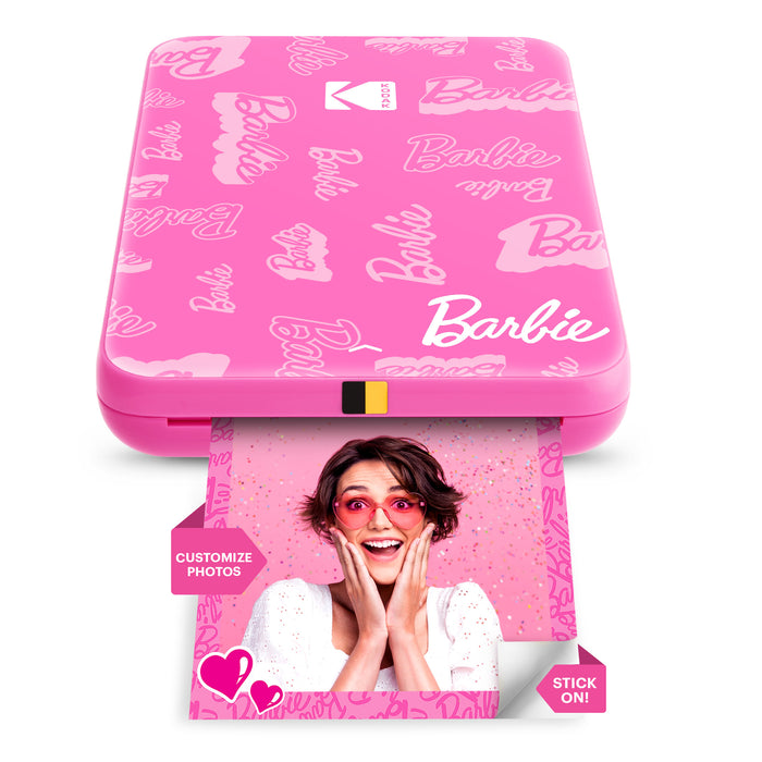 Barbie x Kodak Step Slim Wireless Instant Portable Photo Printer, 2x3" Full Color Instant Photo Printer