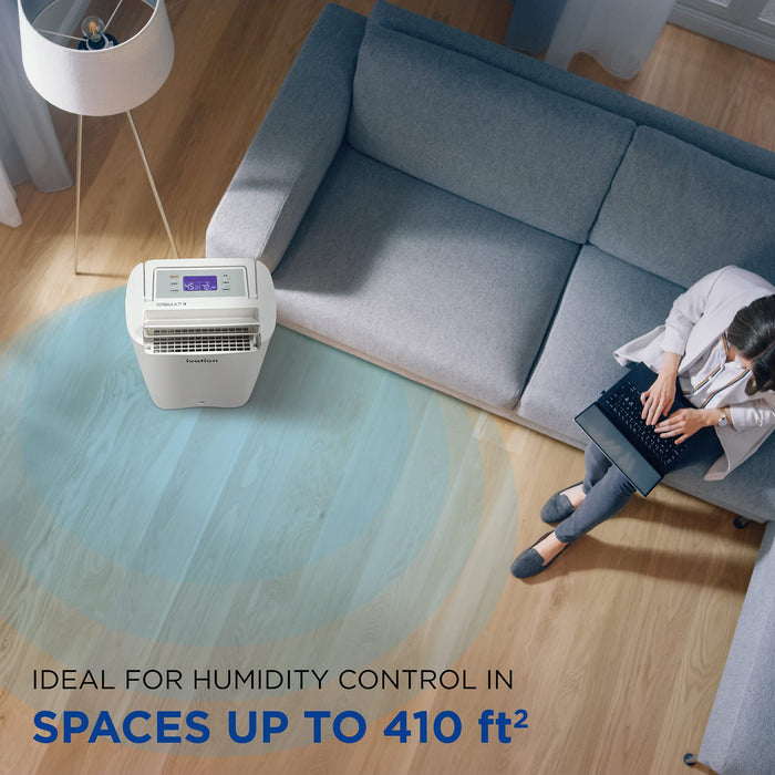 Ivation 19 Pint Smart Dehumidifier, Desiccant Dehumidifier with Drain Hose, Spaces Up to 410 Sq Ft