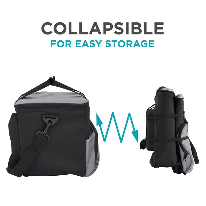 Ivation Electric Cooler Bag, 15 L Portable Thermoelectric 12 Volt Cooler with Shoulder Strap