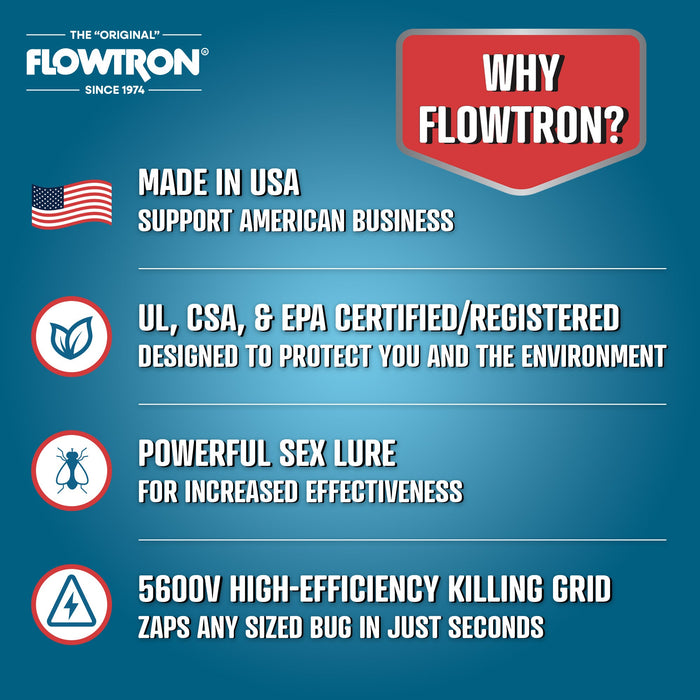Flowtron 80W Indoor Commercial Bug Zapper, 1200 sq.ft coverage