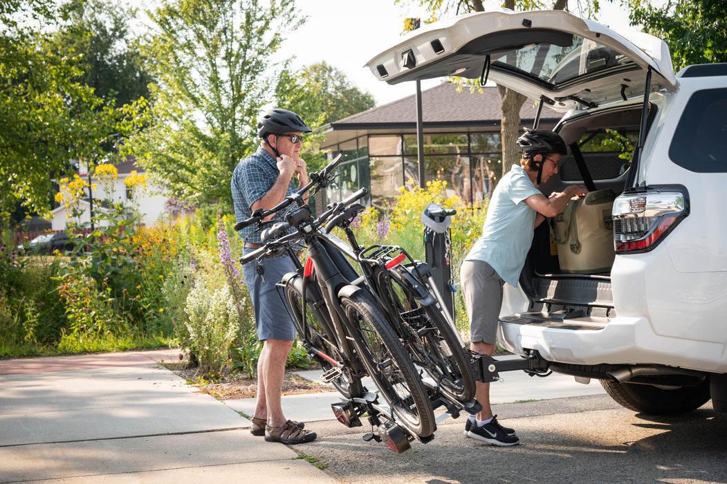 Saris Door County 2 Bike Motorized Hitch Rack, Electric Lift, Easy Tilt & Electric Rear Lights