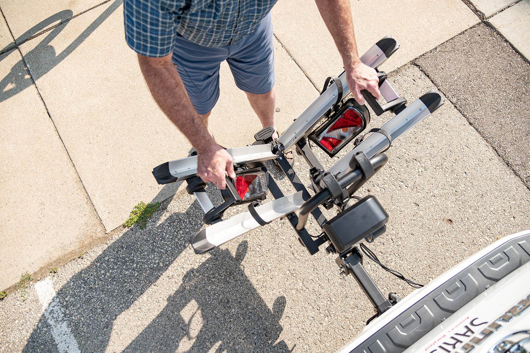 Saris Door County 2 Bike Motorized Hitch Rack, Electric Lift, Easy Tilt & Electric Rear Lights