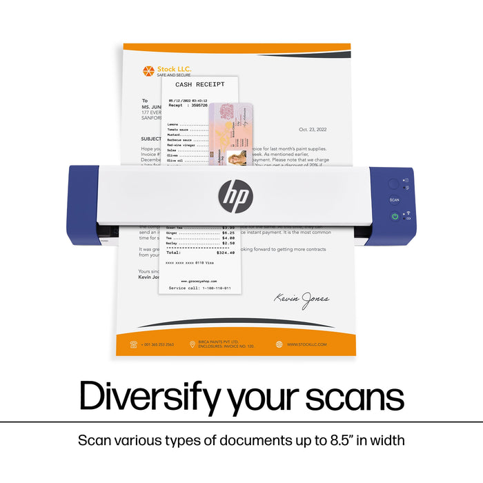 HP PS150: HP Wireless Portable Document Scanner for Double-Sided Scanning