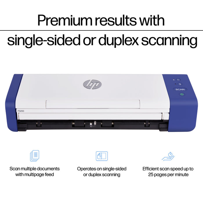 HP HPPS200: HP Compact Desktop Scanner for Double-Sided Scanning