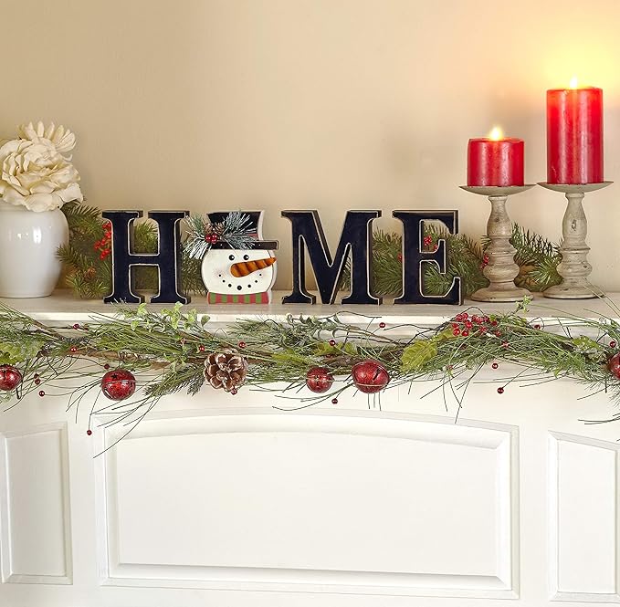 Decorative Tabletop Home Letter Sign with Seasonal Icons - 13 Pieces