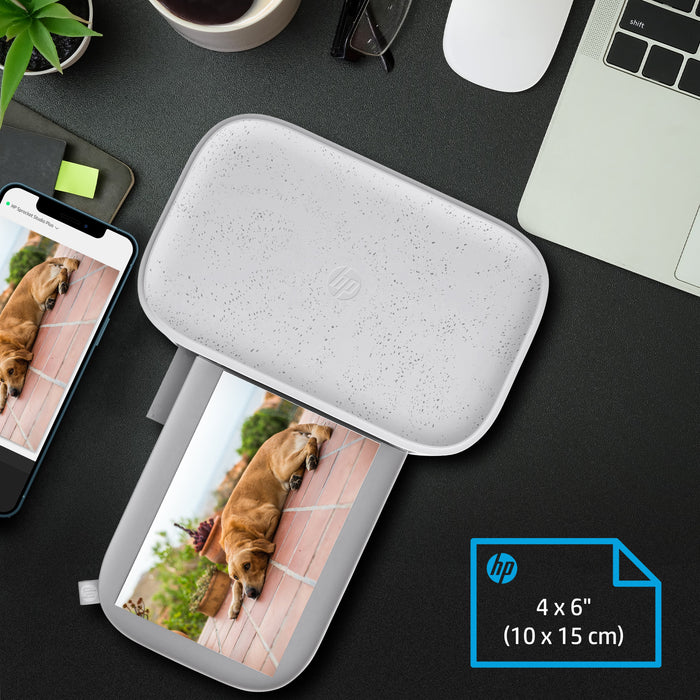HP Sprocket Studio Plus Photo Printer - Prints 4x6” Photos from Your iOS & Android Device