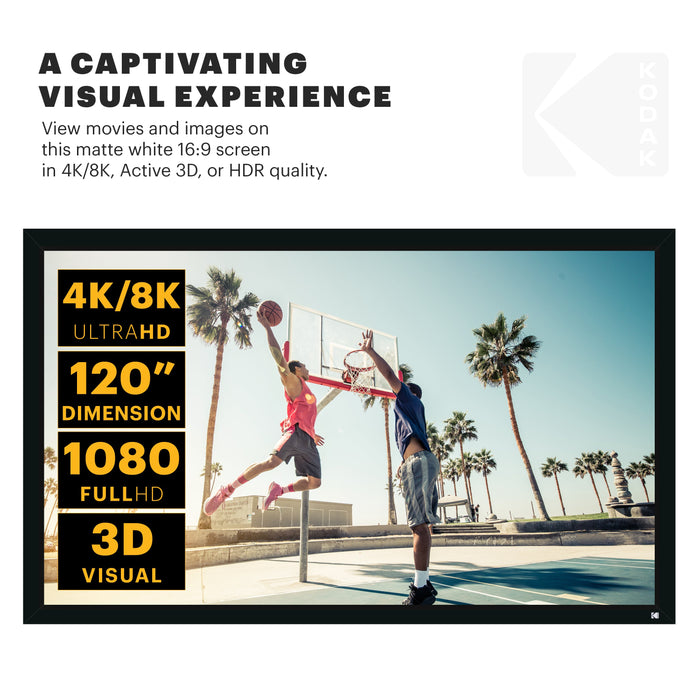 Kodak Projector Screen with Fixed Frame