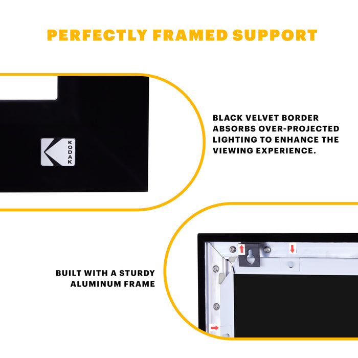 Kodak Projector Screen with Fixed Frame