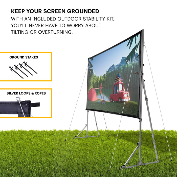 Kodak Portable Projector Screen with Foldable Legs
