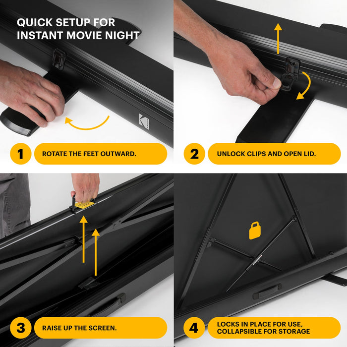 Kodak Instant Cinema 60" Pull Up Projector Screen