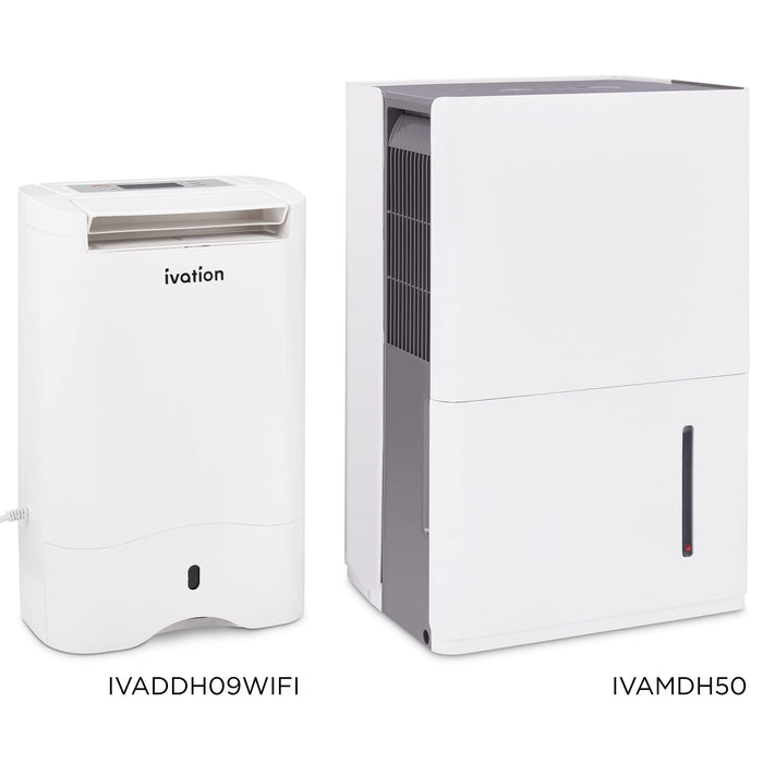 Ivation 19 Pint Smart Dehumidifier, Desiccant Dehumidifier with Drain Hose, Spaces Up to 410 Sq Ft